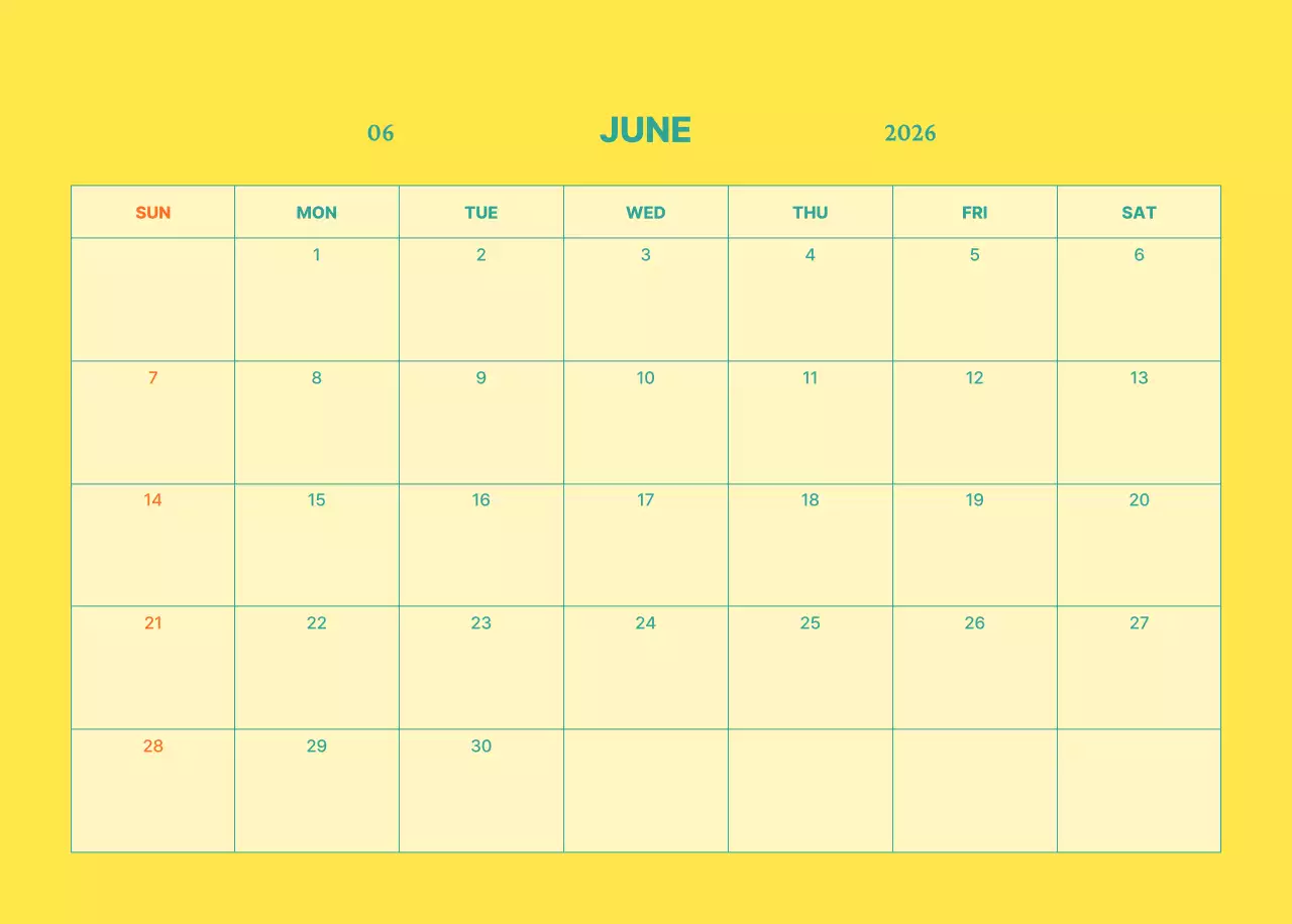 青 シンプル 自然 カレンダー