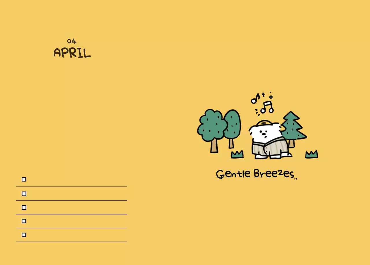 白黒 かわいい カレンダー カレンダー