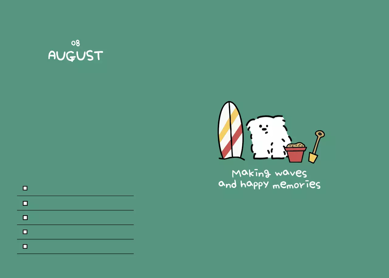 白黒 かわいい カレンダー カレンダー