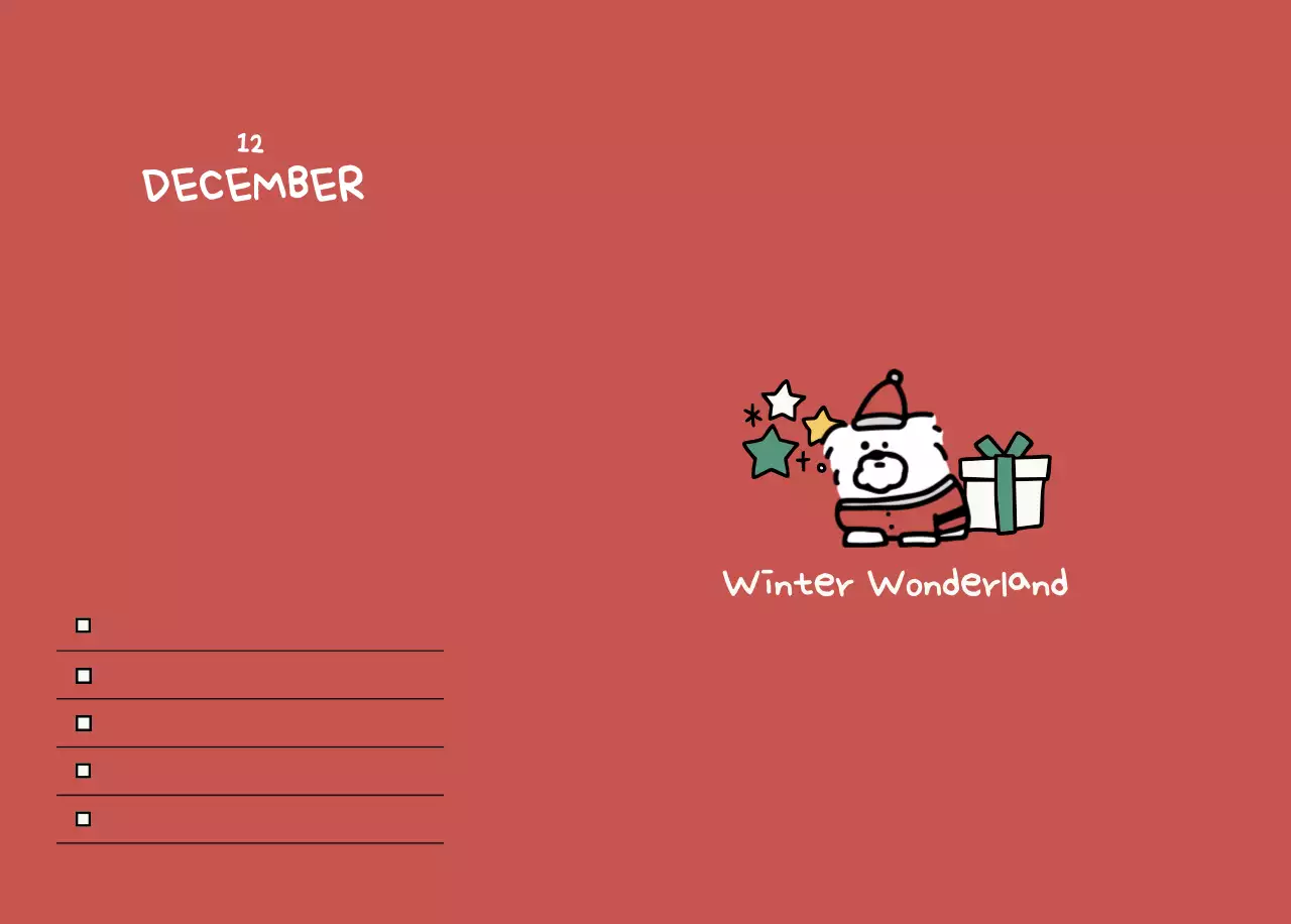 白黒 かわいい カレンダー カレンダー