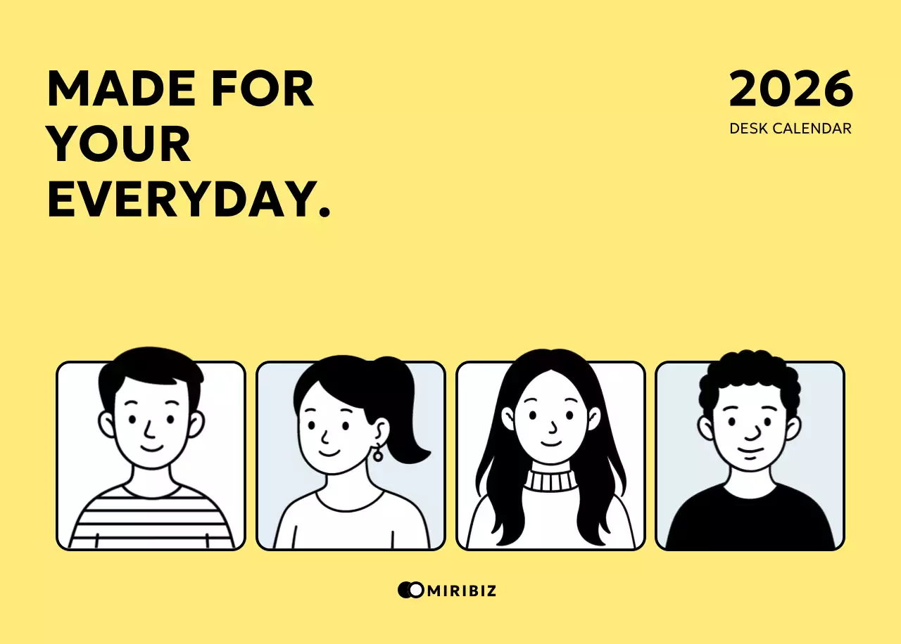 黄色 シンプル イラスト カレンダー