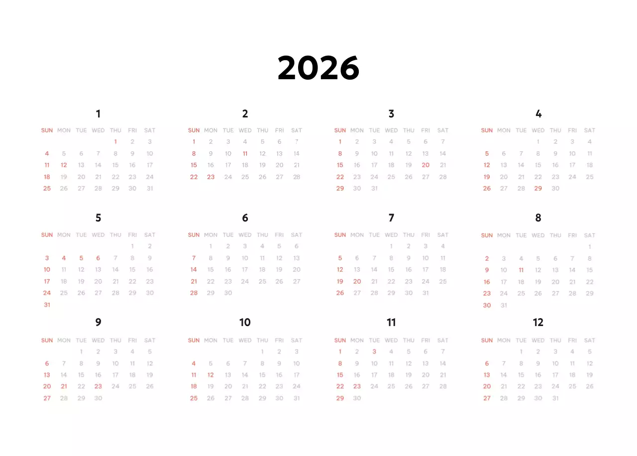 黄色 シンプル イラスト カレンダー