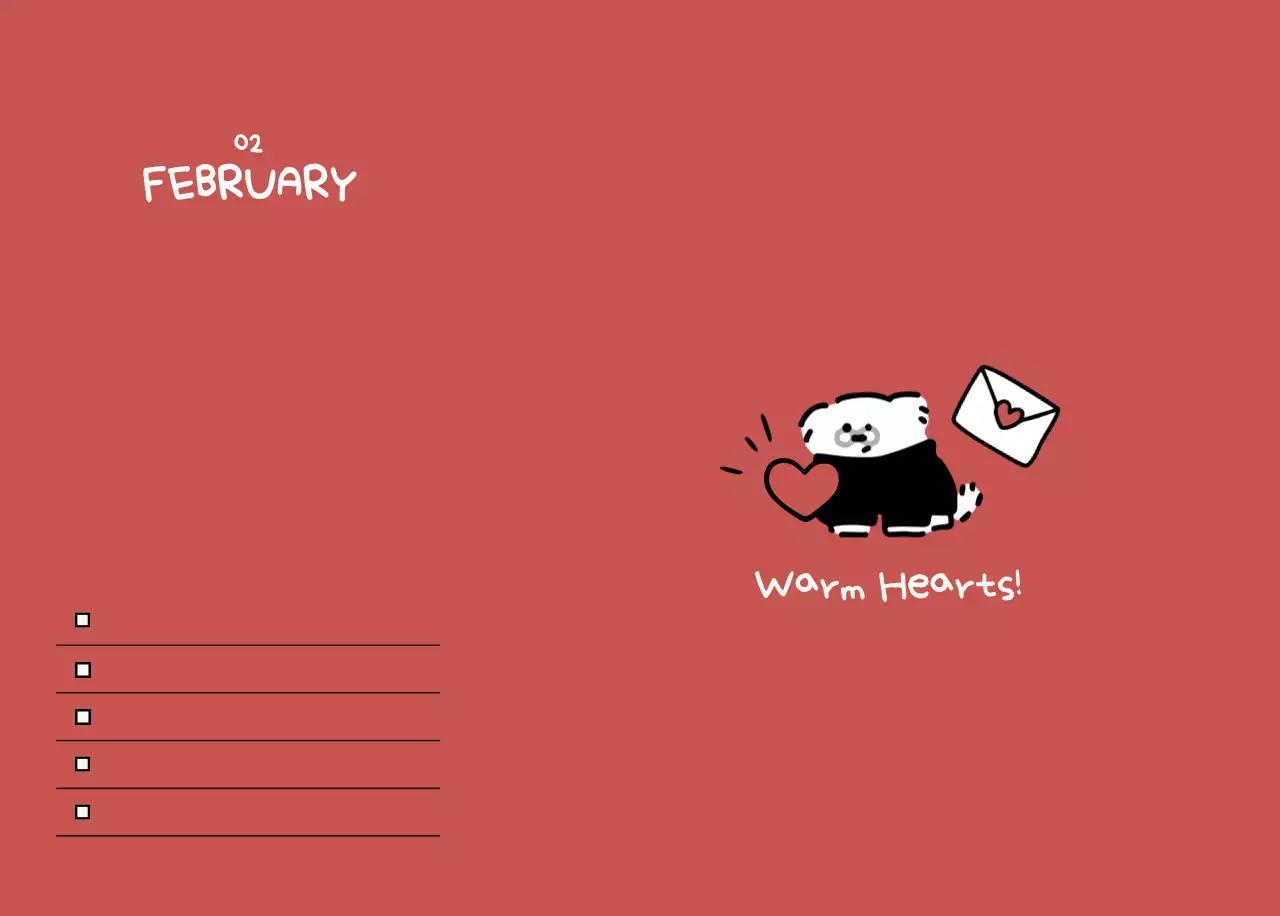 白黒 かわいい カレンダー カレンダー