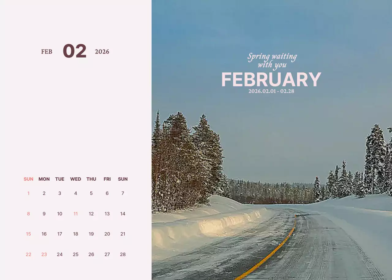 黄色 モダン カレンダー 予定表