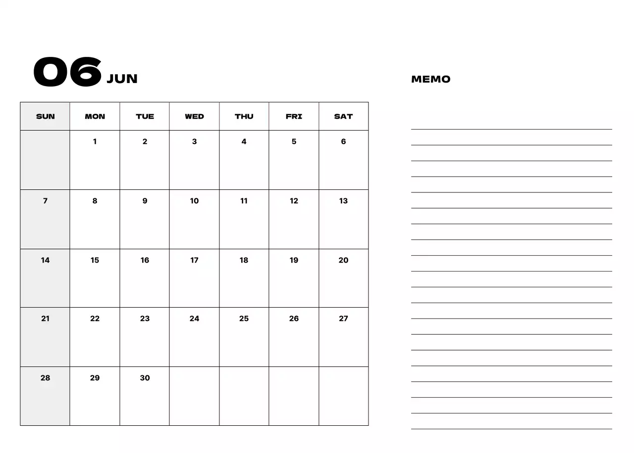 ベージュ シンプル カレンダー 予定表