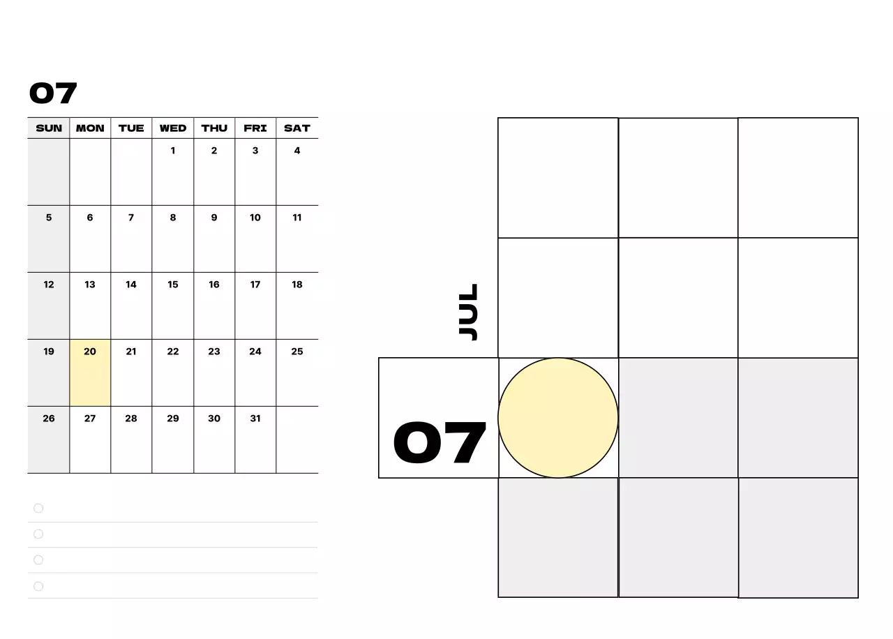 ベージュ シンプル カレンダー 予定表