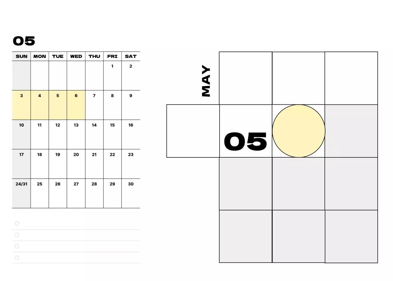 ベージュ シンプル カレンダー 予定表