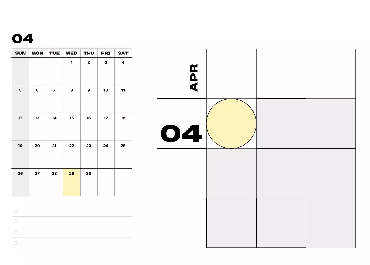ベージュ シンプル カレンダー 予定表