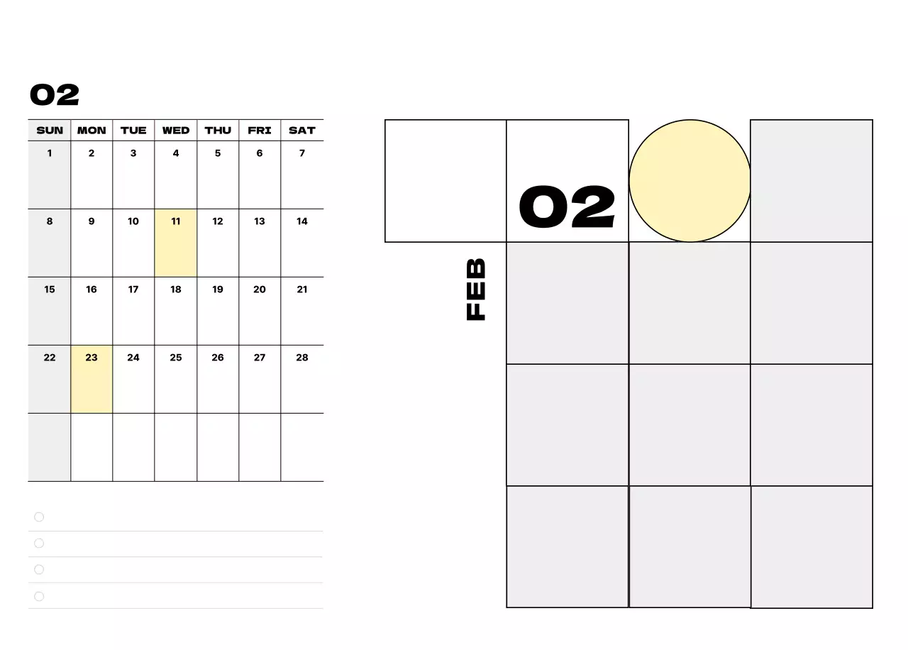 ベージュ シンプル カレンダー 予定表