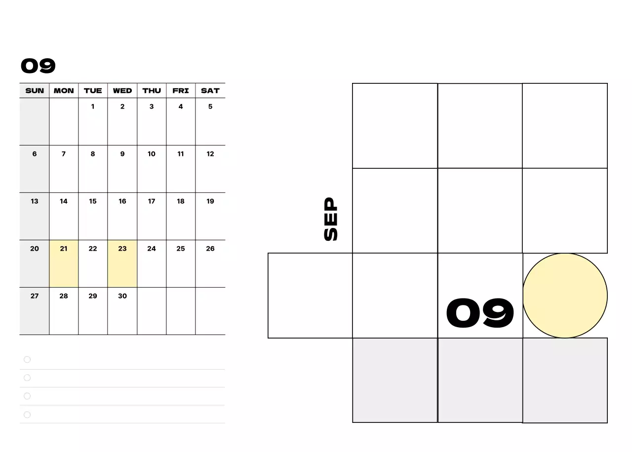 ベージュ シンプル カレンダー 予定表