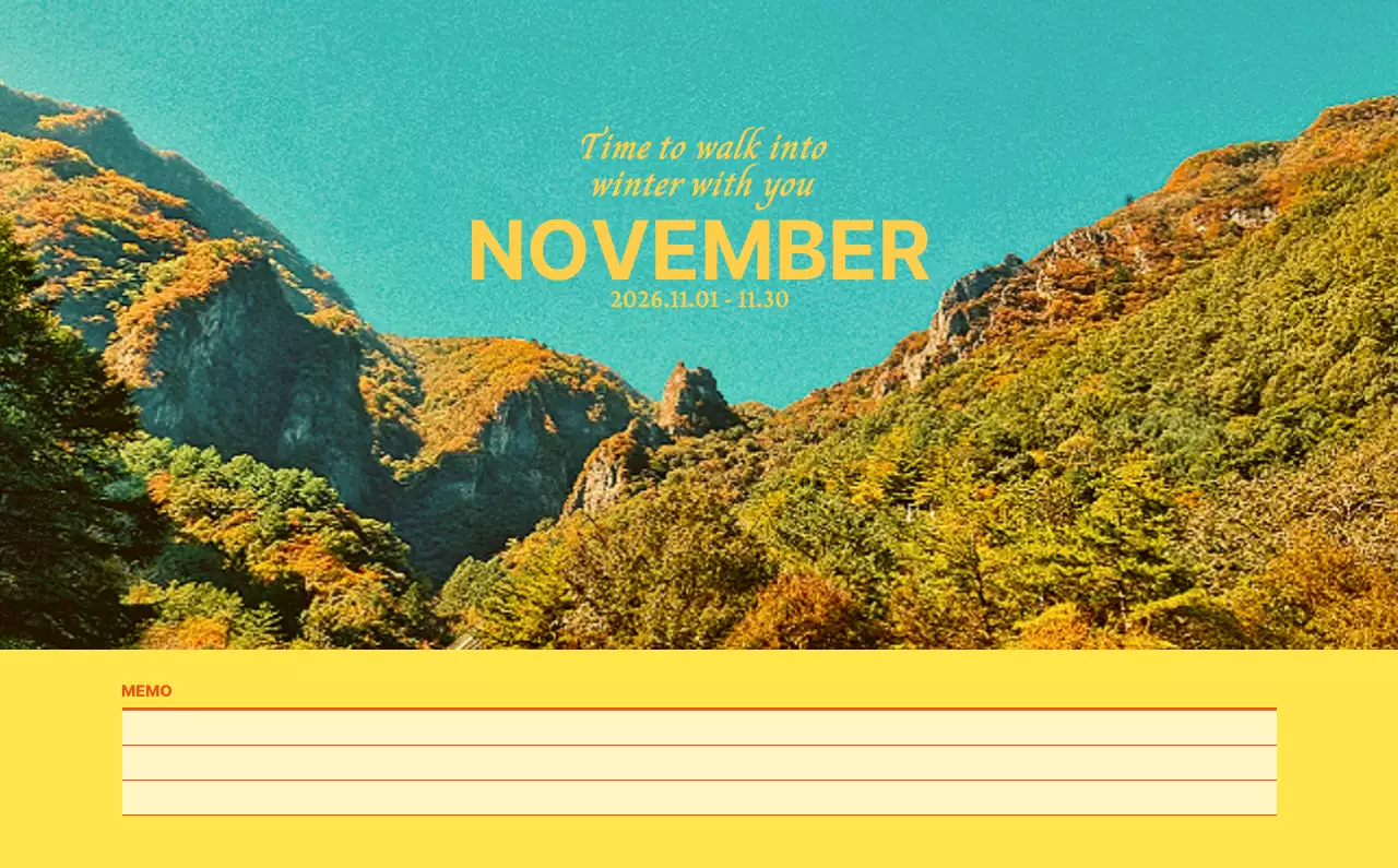 青 シンプル 風景 カレンダー