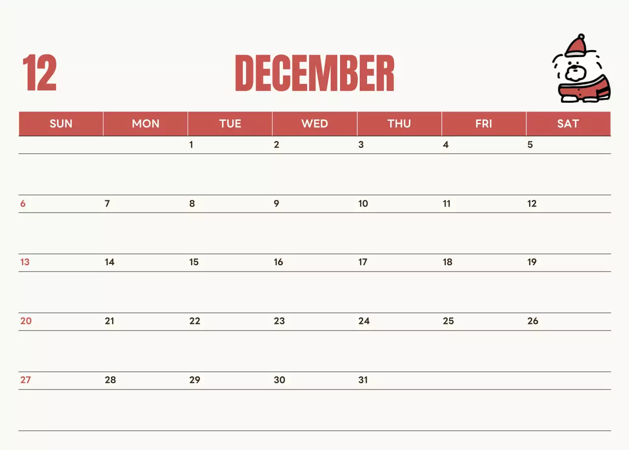 白黒 かわいい キャラクター カレンダー