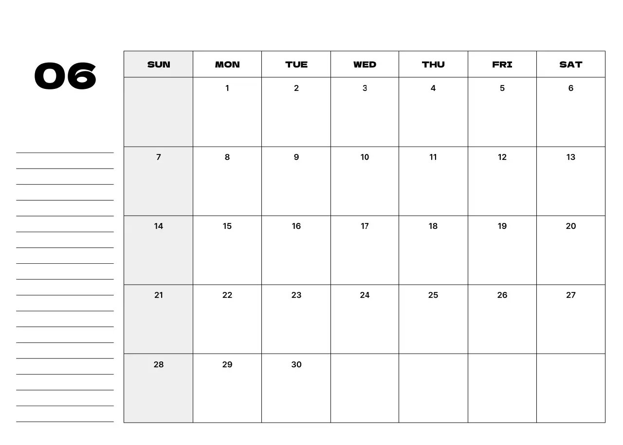 ベージュ シンプル カレンダー カレンダー