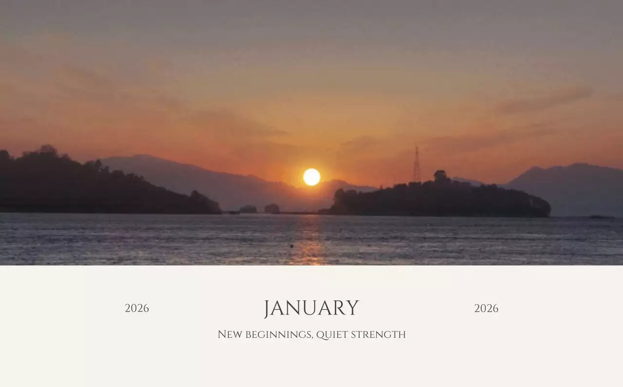 黄色 シンプル 風景 ポスター