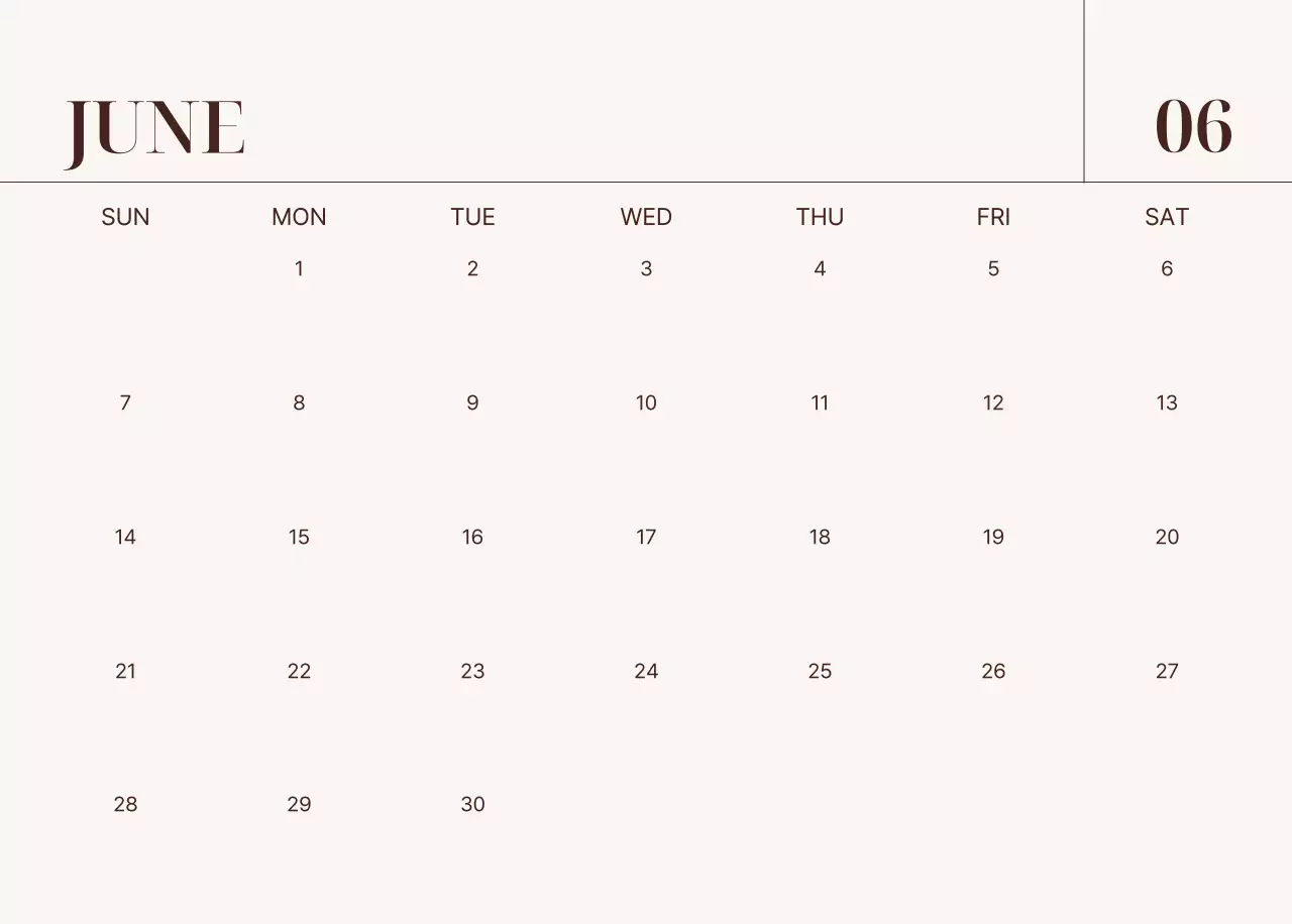 ベージュ シンプル 家族 カレンダー