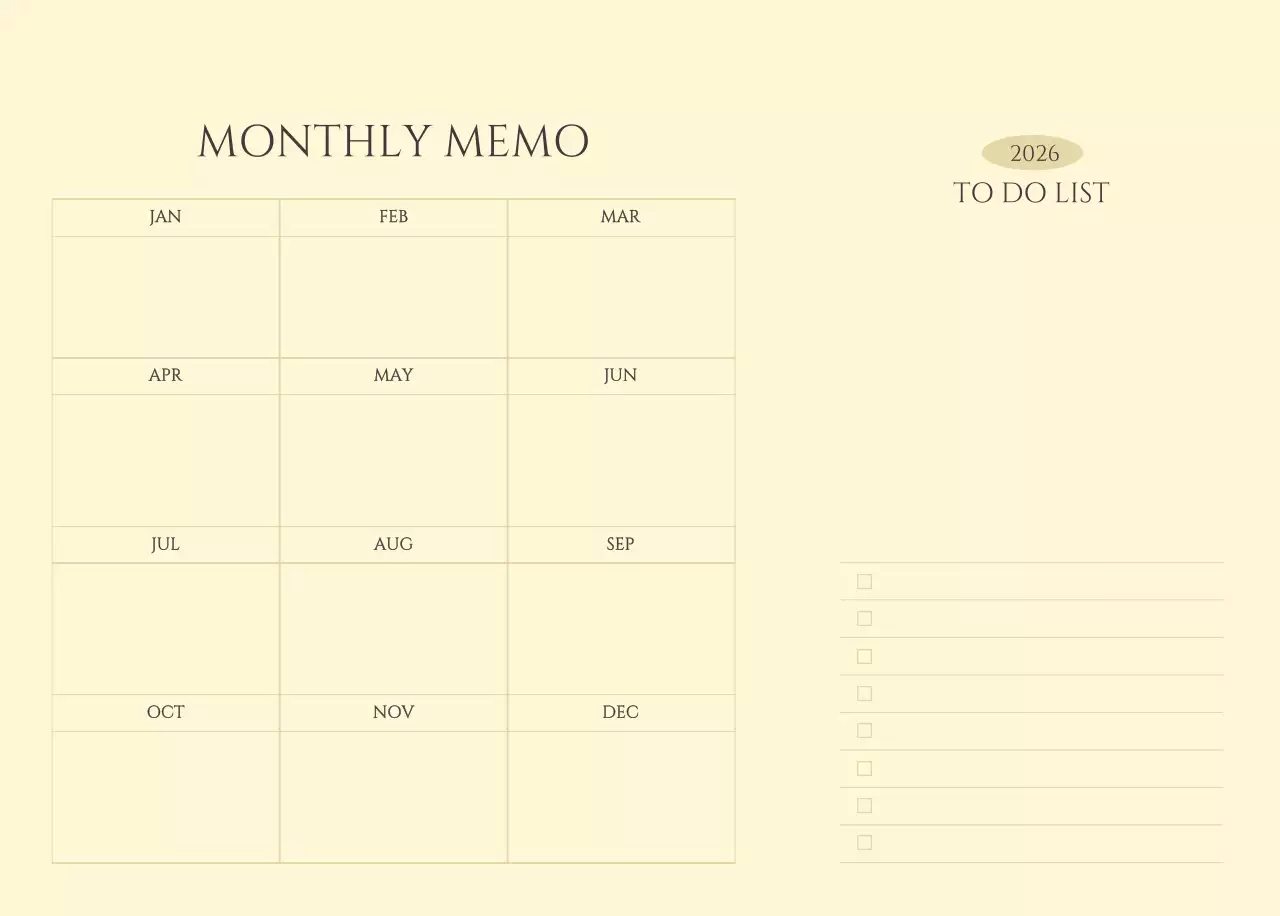 黄色 シンプル 季節 カレンダー