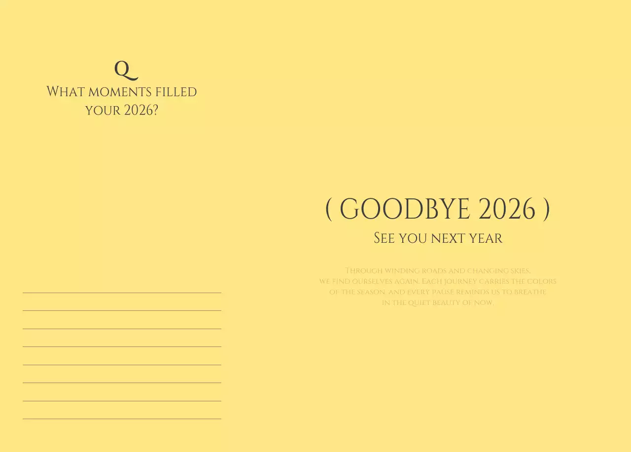 黄色 シンプル 季節 カレンダー