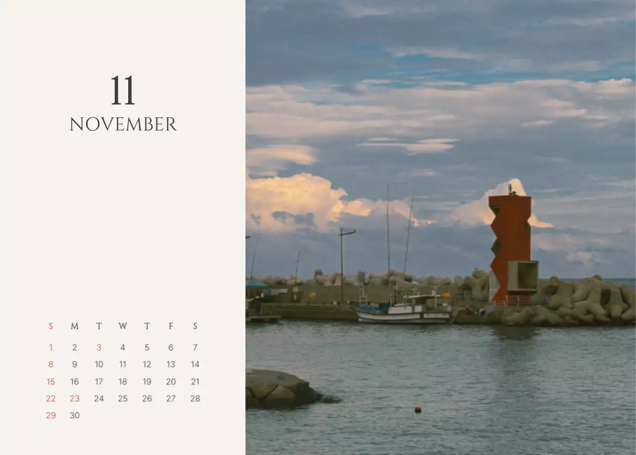 黄色 シンプル 季節 カレンダー