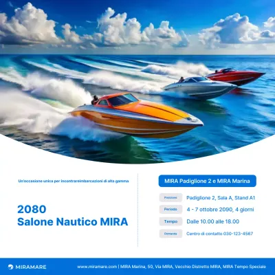 Evento Blue Modern Boat Show