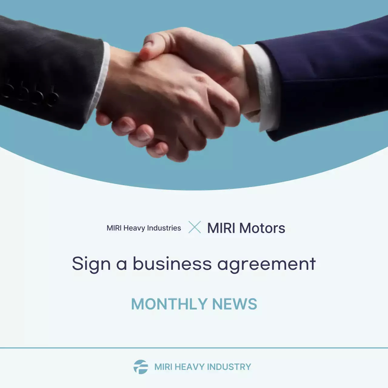 Sky Blue Modern Business Contract