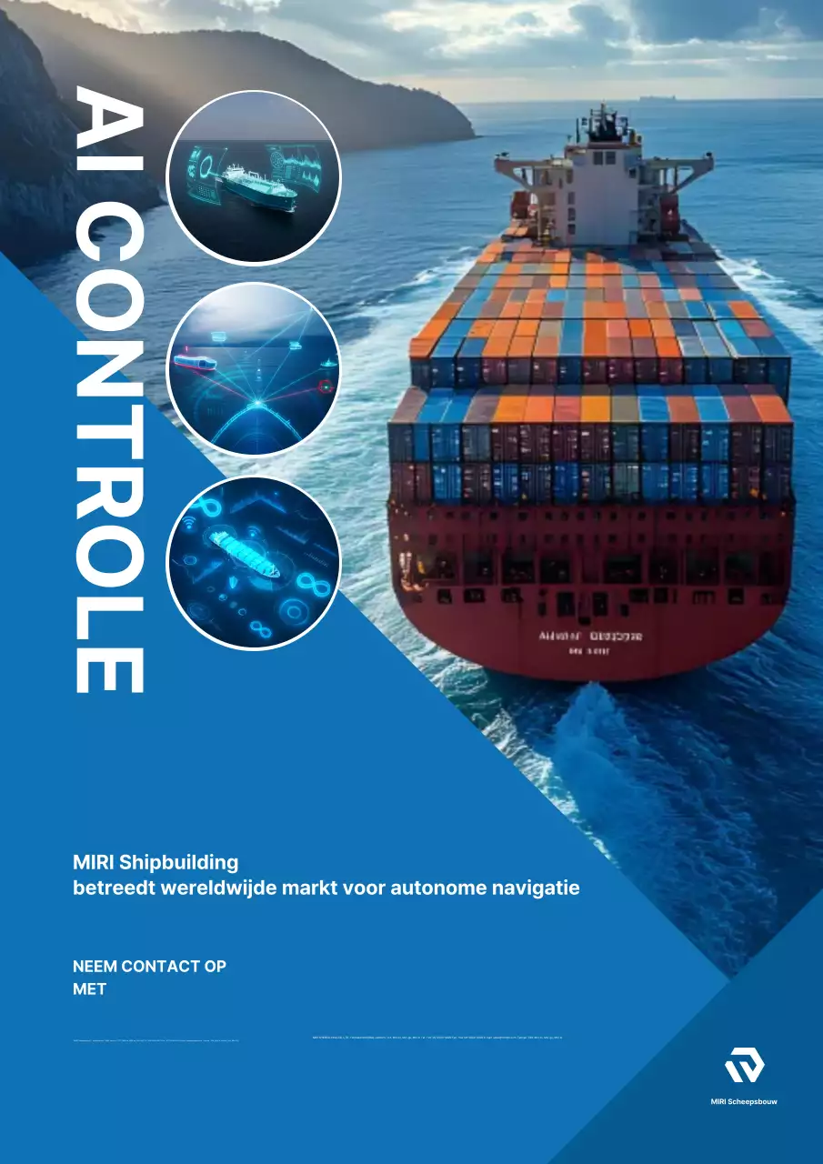 Blauwe moderne advertentie voor autonoom rijden