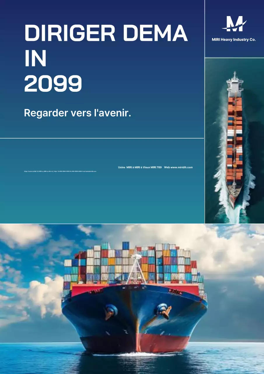 Publicité Blue Modern Logistics