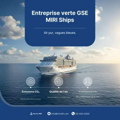 Publicité moderne et bleue pour la protection de l'environnement