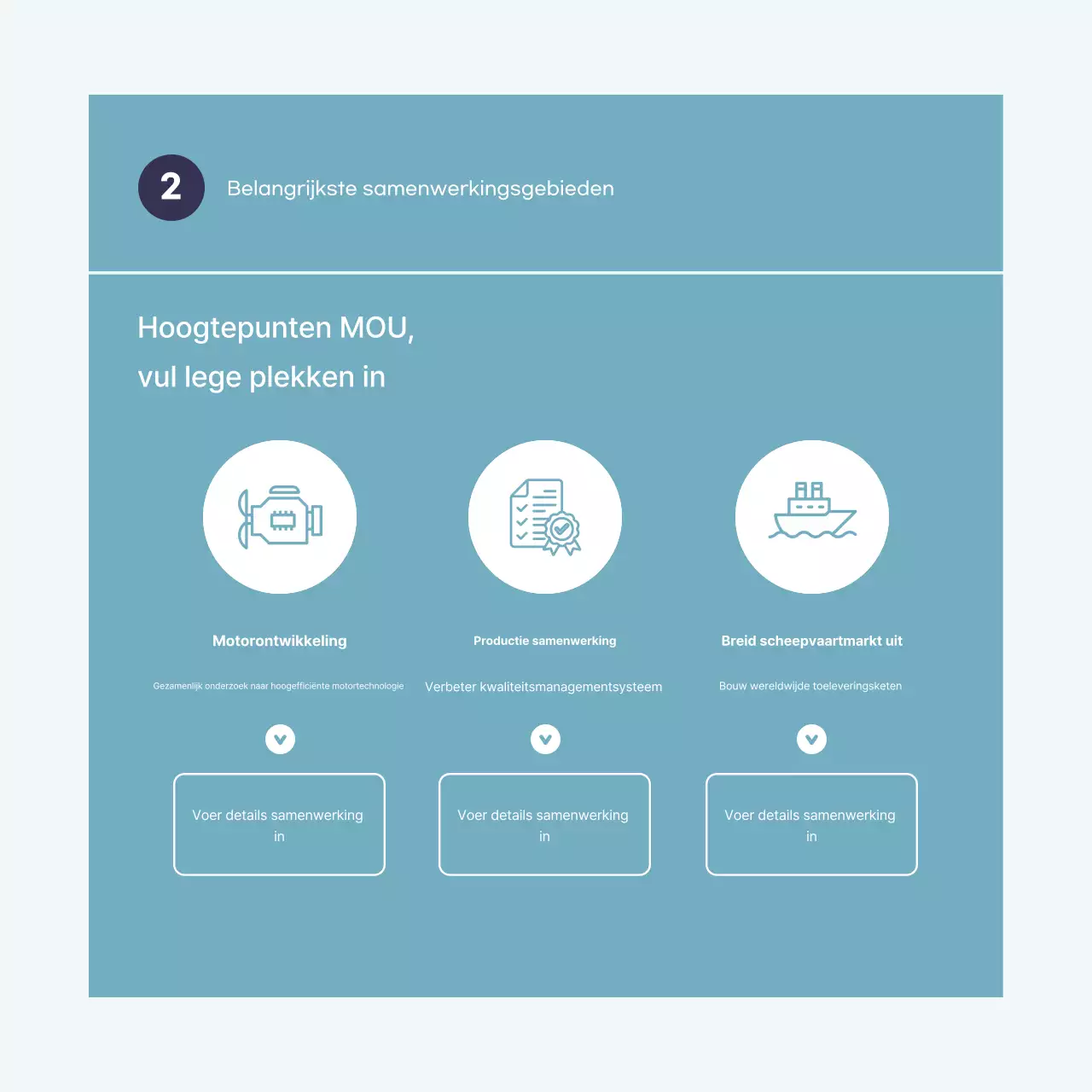 Hemelsblauw modern zakelijk contract