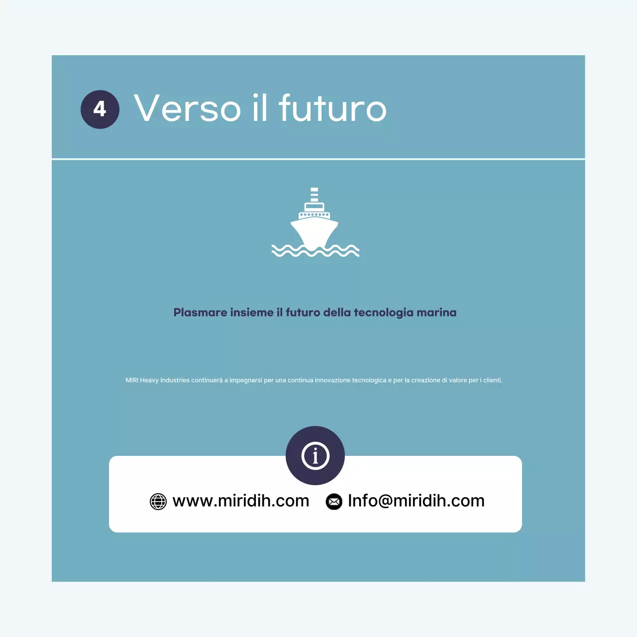 Contratto aziendale moderno blu cielo