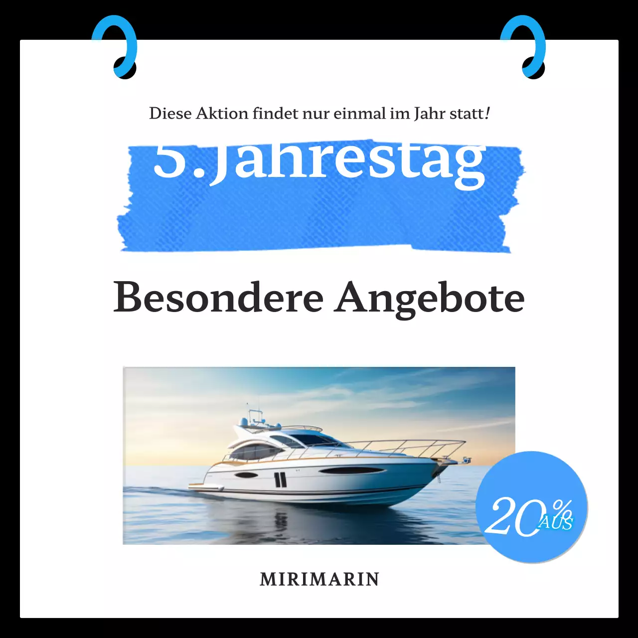 Blaues modernes Verkaufsevent