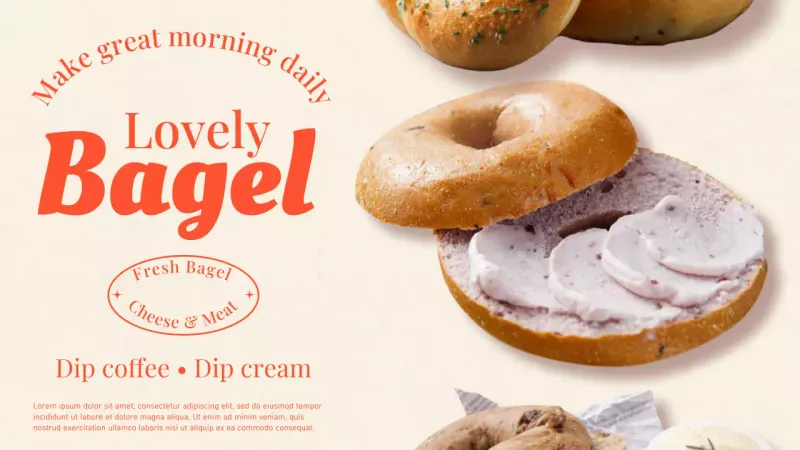 promosi bagel modern krem