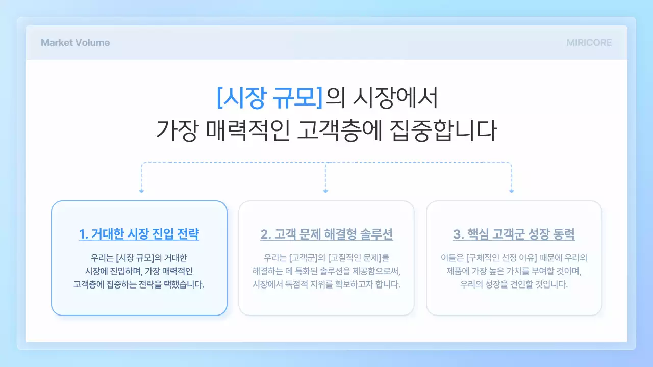 하늘색 모던 투자 보고서