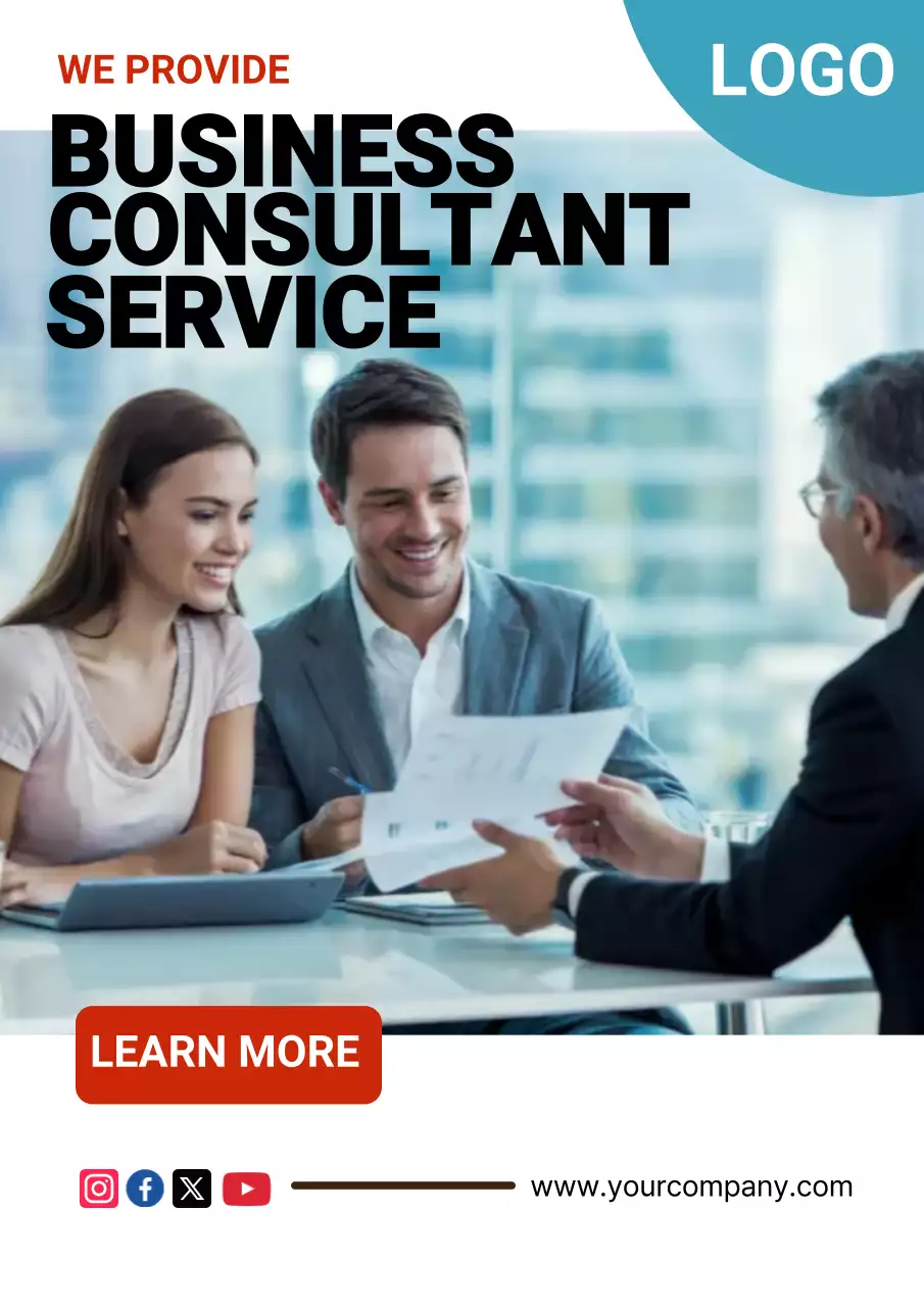 blue modern business promotion