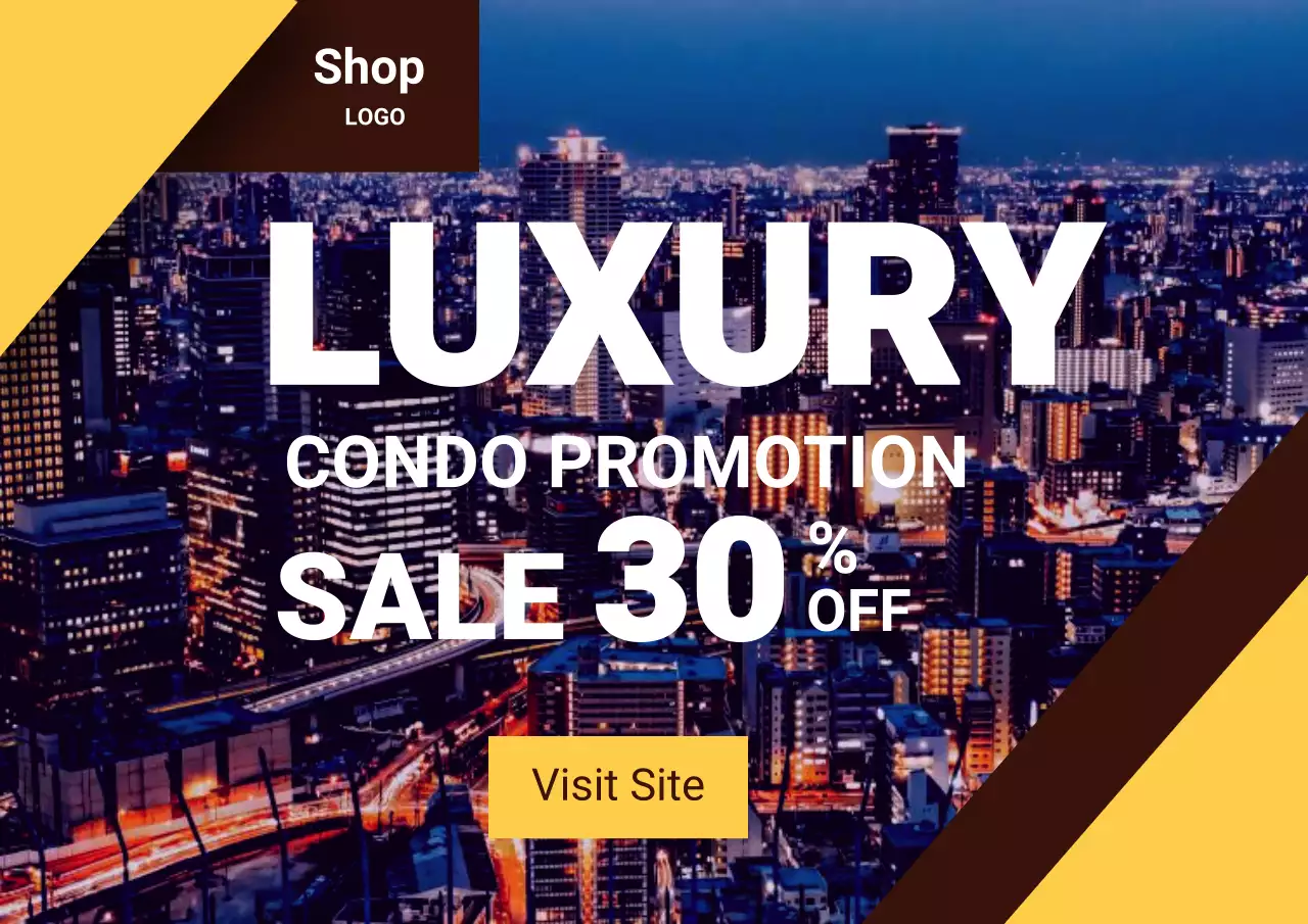 promosi kondominium modern berwarna coklat
