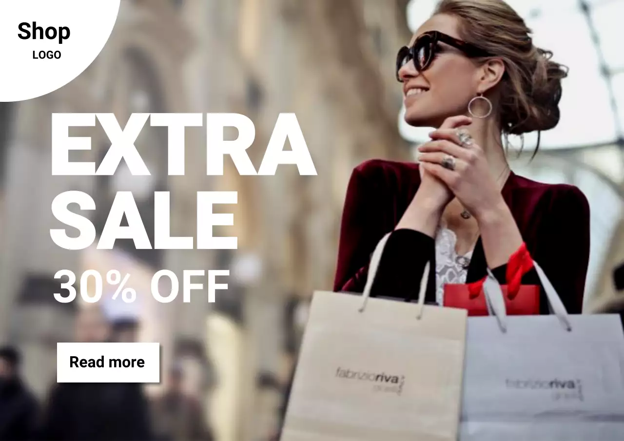 beige modern shopping promotion