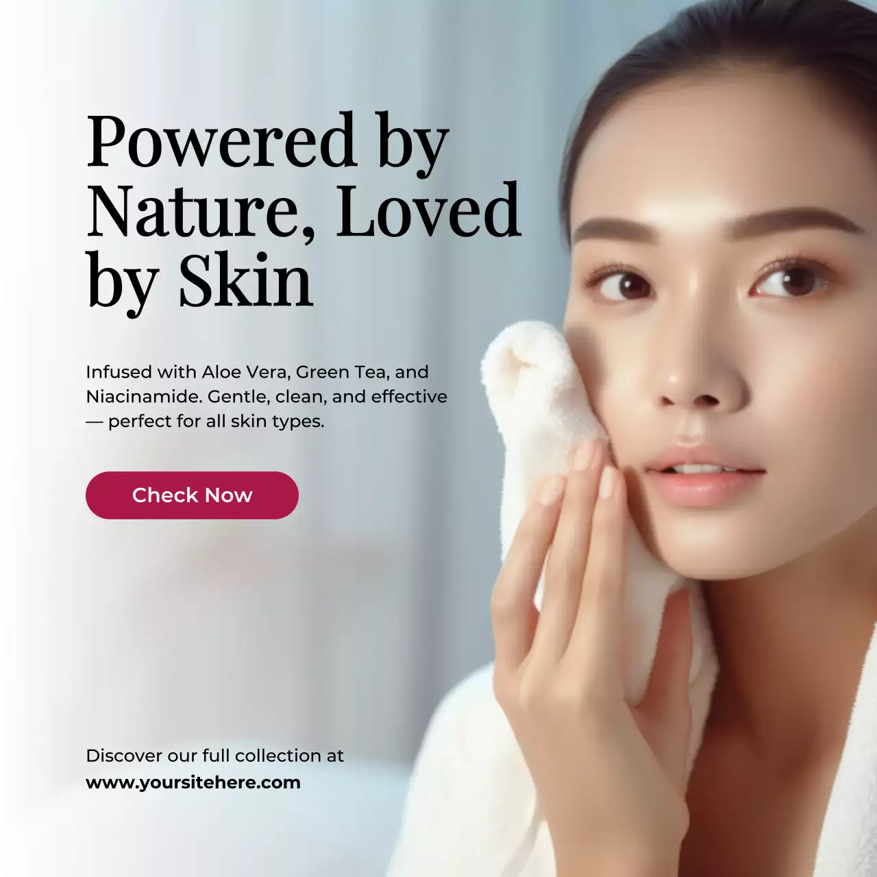 Beige Modern Skincare Promotion