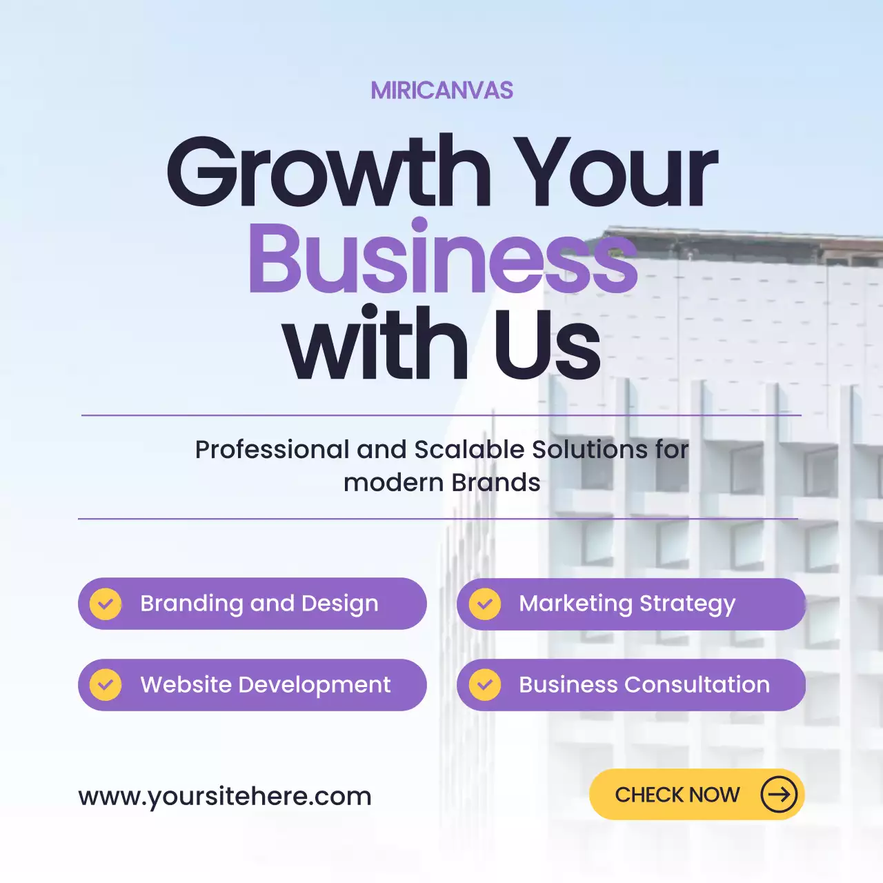 Purple Modern Business Promotion