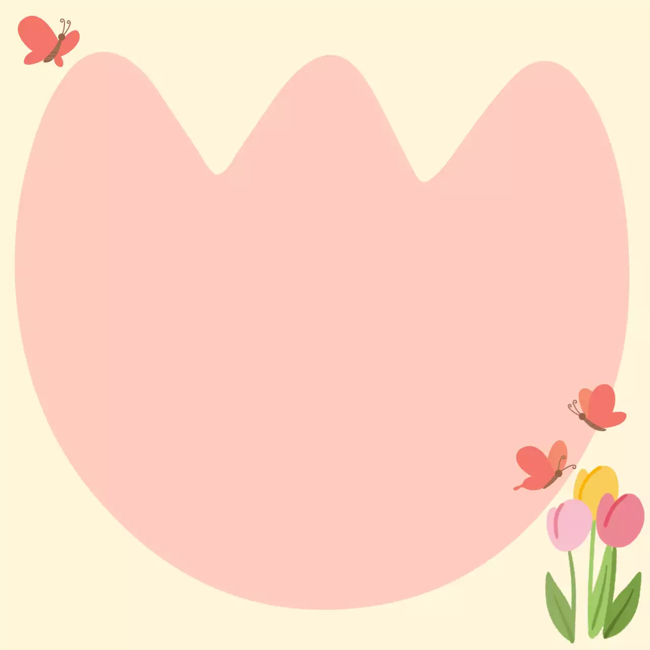 핑크 아기자기한 봄 메모 문구