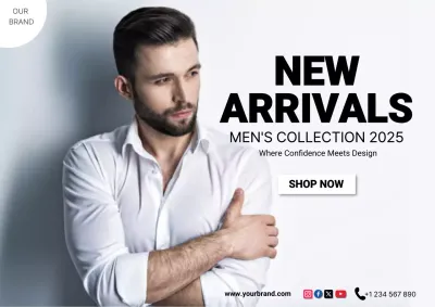 white modern fashion advertisement