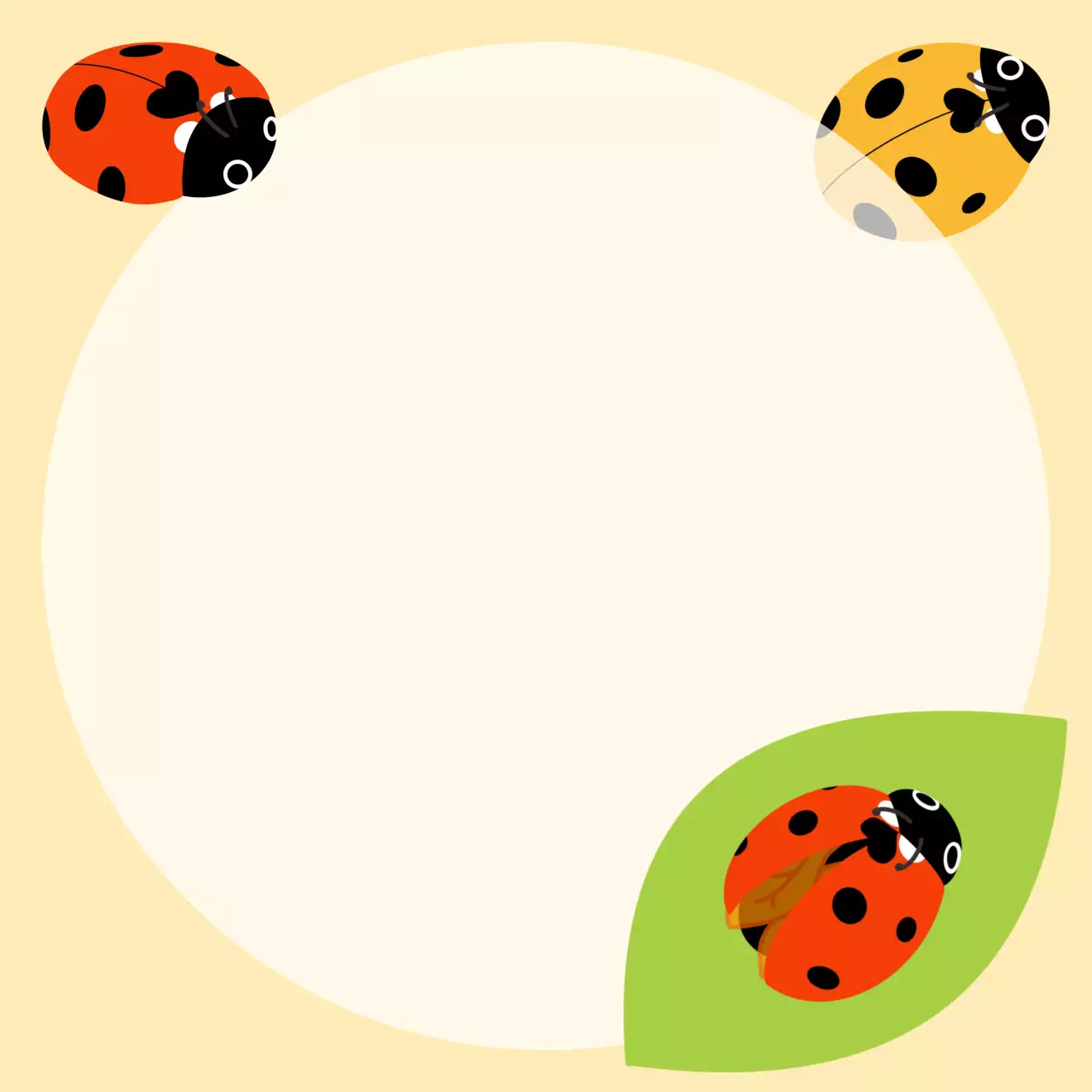 베이지 아기자기한 자연 메모 문구