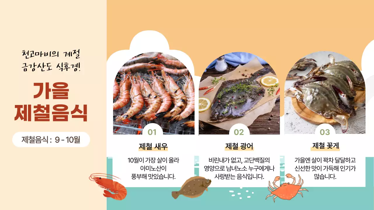 주황 아기자기 일러스트 여행 홍보 안내