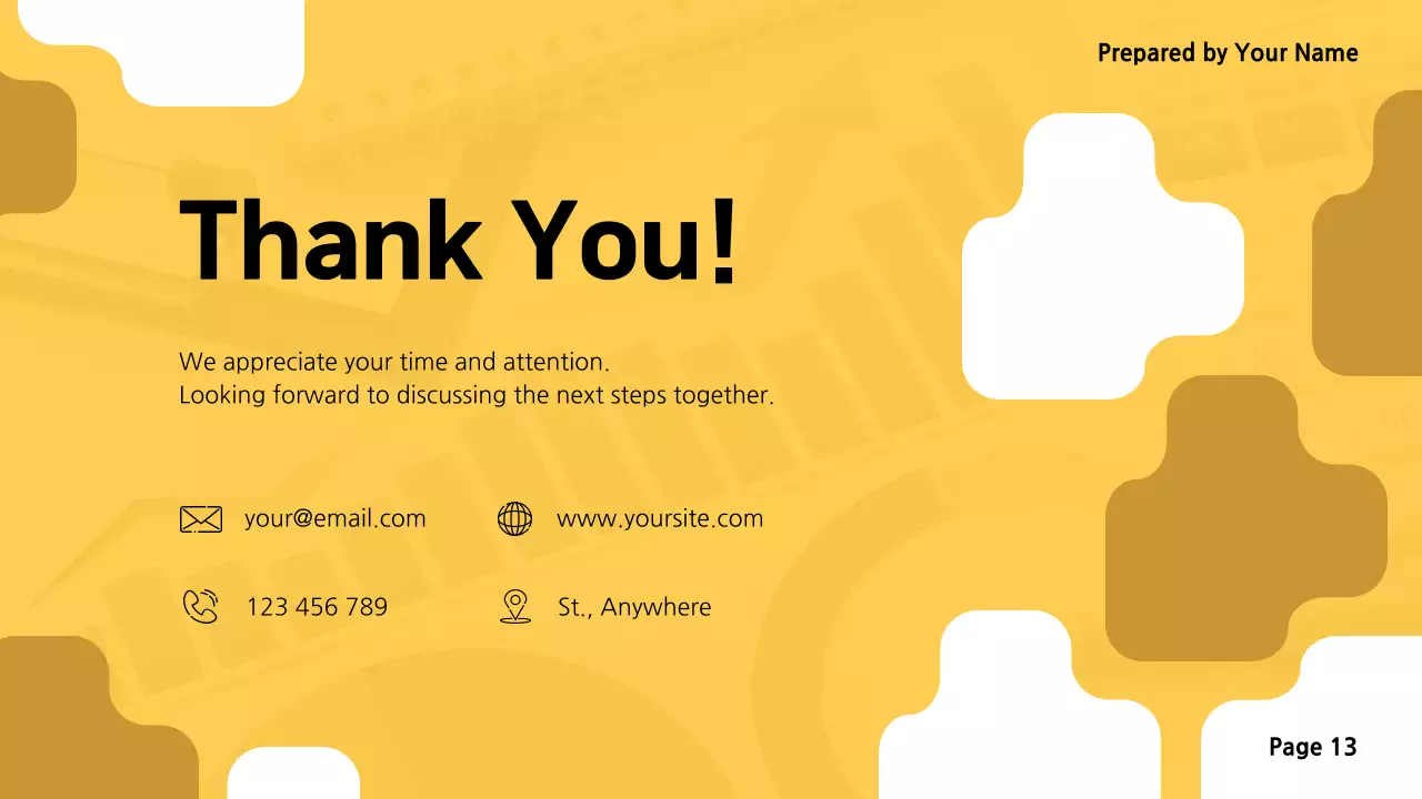 Yellow Simple Marketing Report