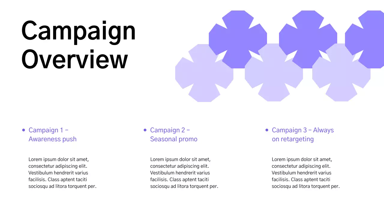 Purple Minimalist Marketing Report
