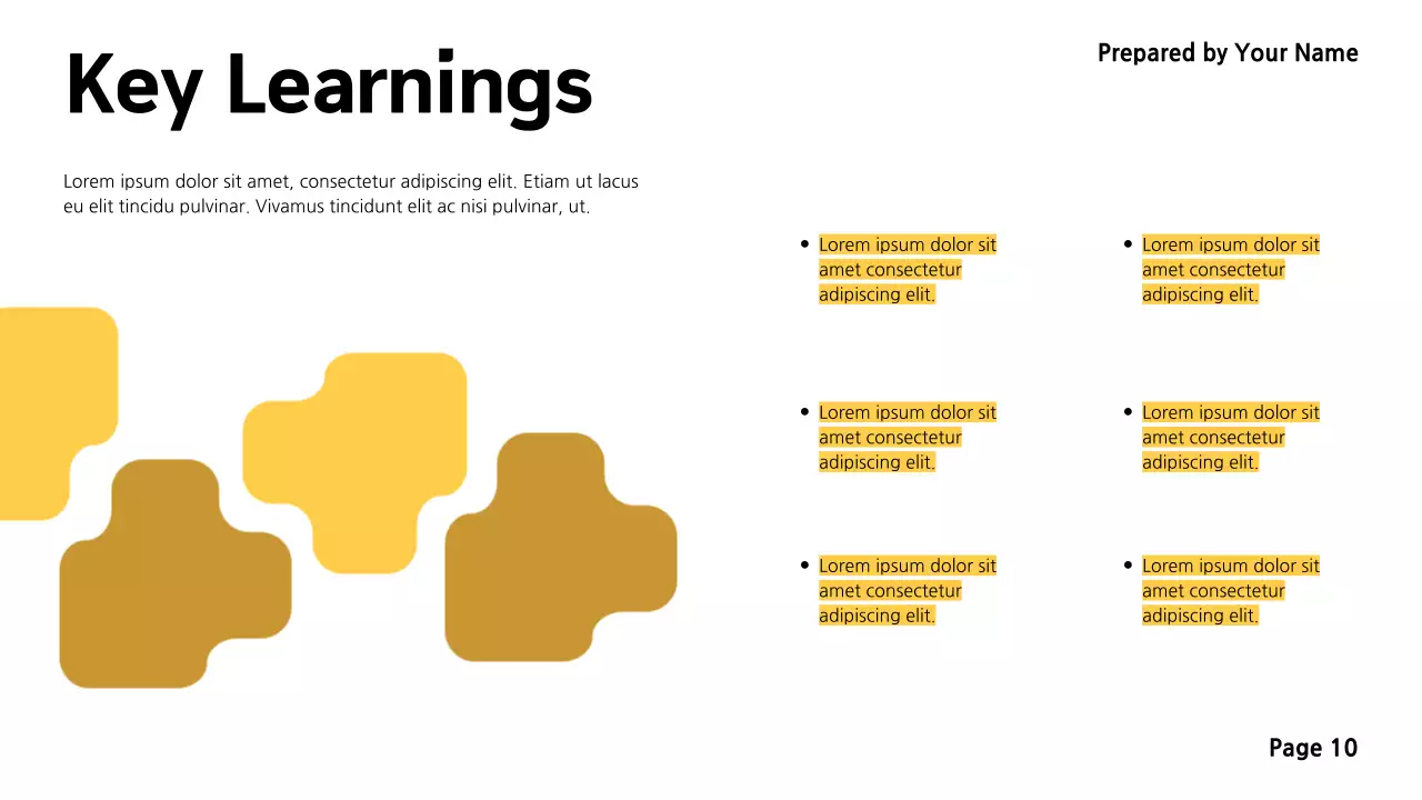 Yellow Simple Marketing Report