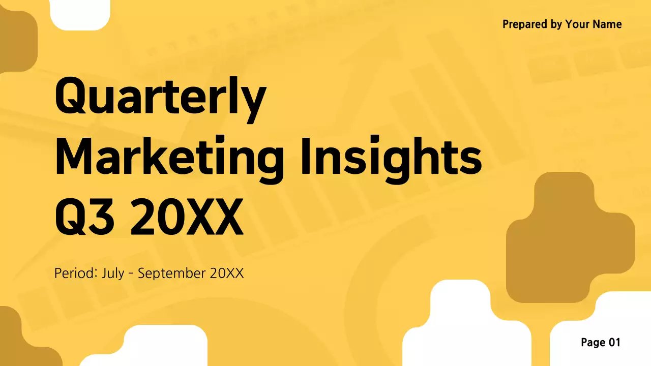 Yellow Simple Marketing Report