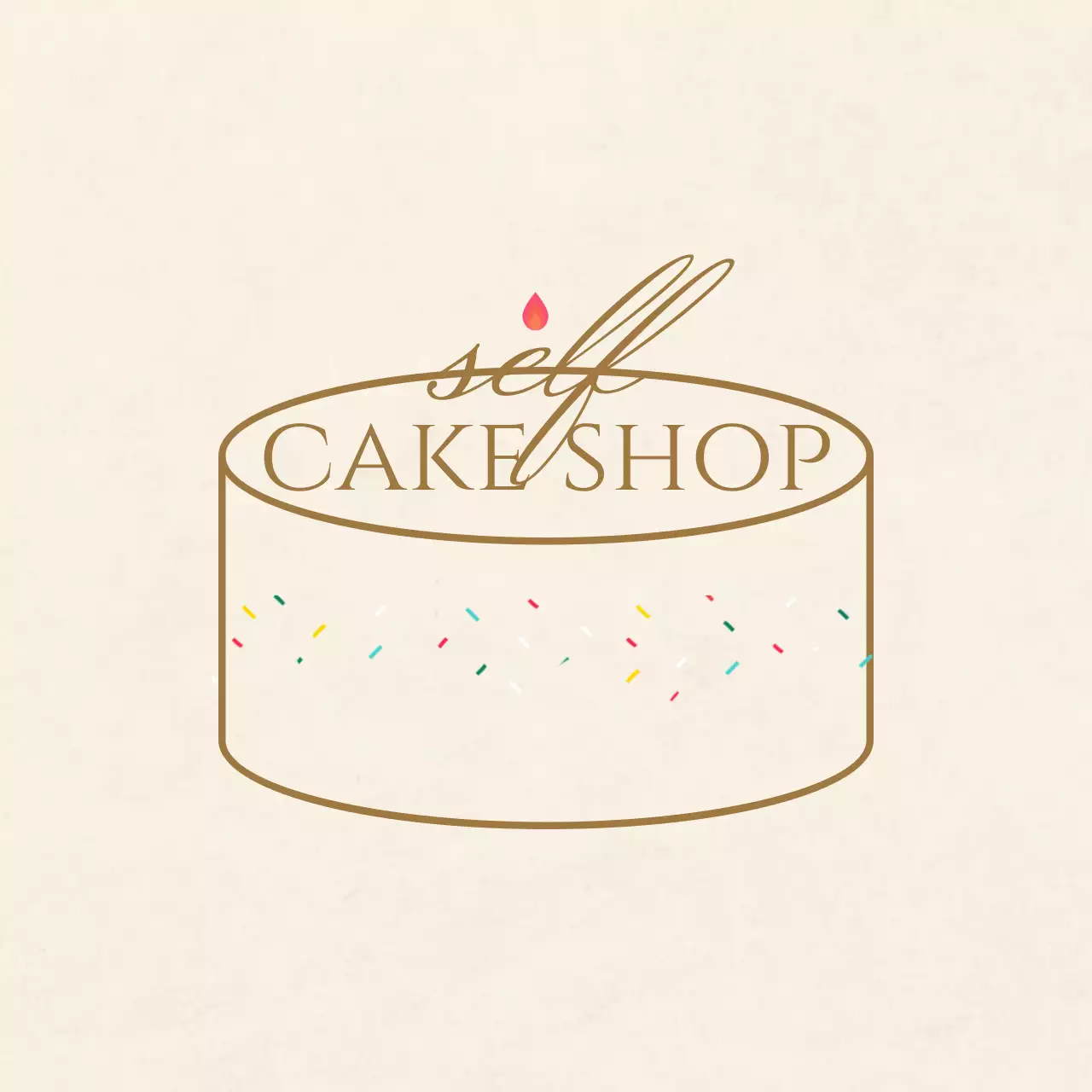 베이지 심플 케이크샵 홍보