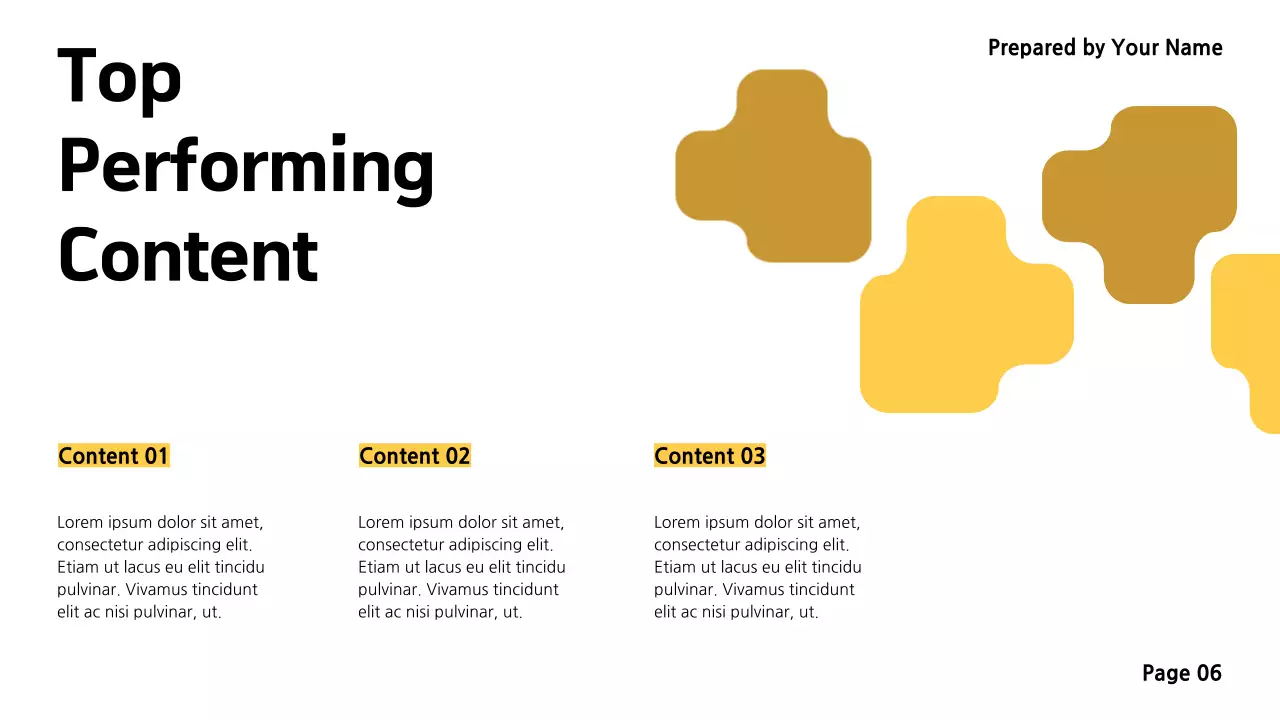 Yellow Simple Marketing Report