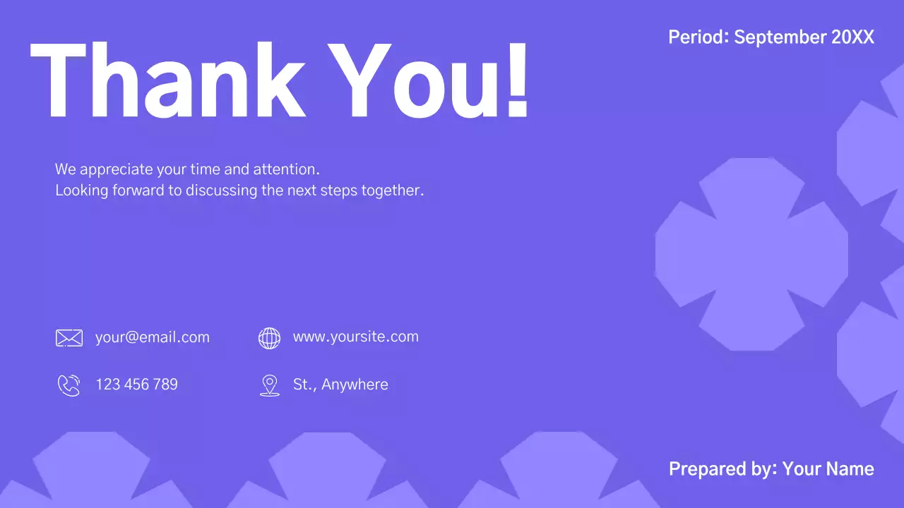 Purple Minimalist Marketing Report