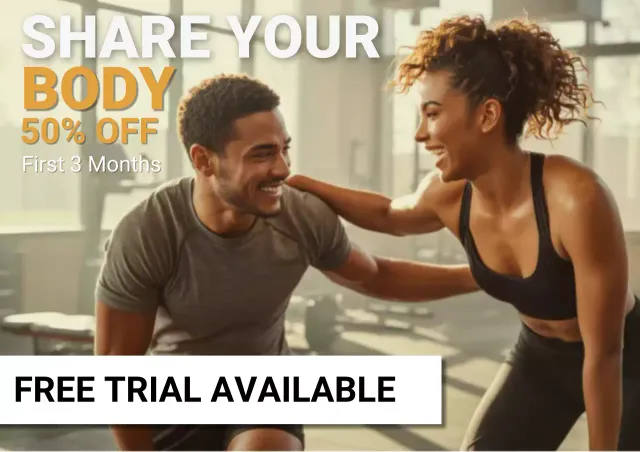 orange modern fitness promotion
