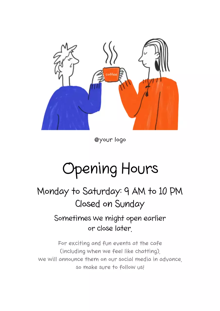 파랑 심플 카페 안내